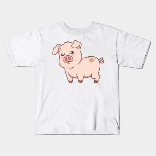 Kawaii pig Kids T-Shirt